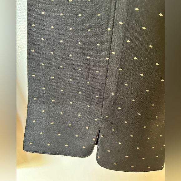 Talbots Pants Black with Gold Sparkle Dot Ankle Length Dressy size 18 W Petite - Picture 12 of 16